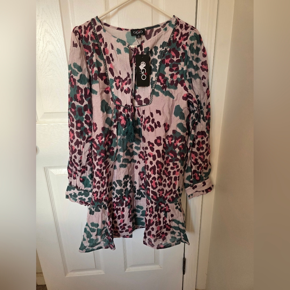 GCG Women's Mini Dress - Pink and Green
